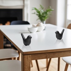 Ahantper Modern Home Decor Black Birds Statues Decorative Ornaments for Living Room, Bedroom, Office Desktop, Cabinet, Table, Shelf