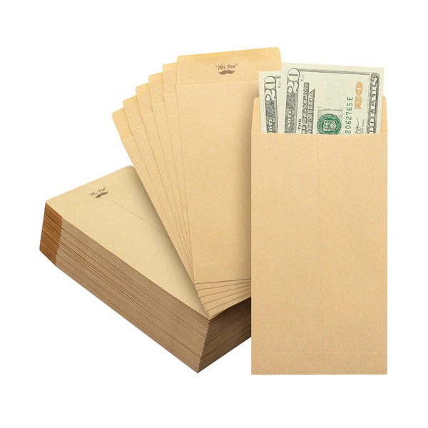 Mr. Pen- Money Envelopes for Cash, 100 Pack, 6.5" x 3.5", Cash Envelopes, 100 Envelopes Money Saving Challenge, Money Saving Envelopes, Small Envelopes for Money, Money Envelopes for Cash Budgeting