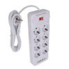 8 Way Power Strip USB C European Socket Desk Wall