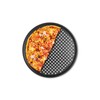 Fox Run Pizza Pan, Non-Stick Pizza Crisper Pan, 14.5", Carbon