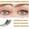 14 Pairs Wispy Cat Eye Half False Eyelashes – Natural
