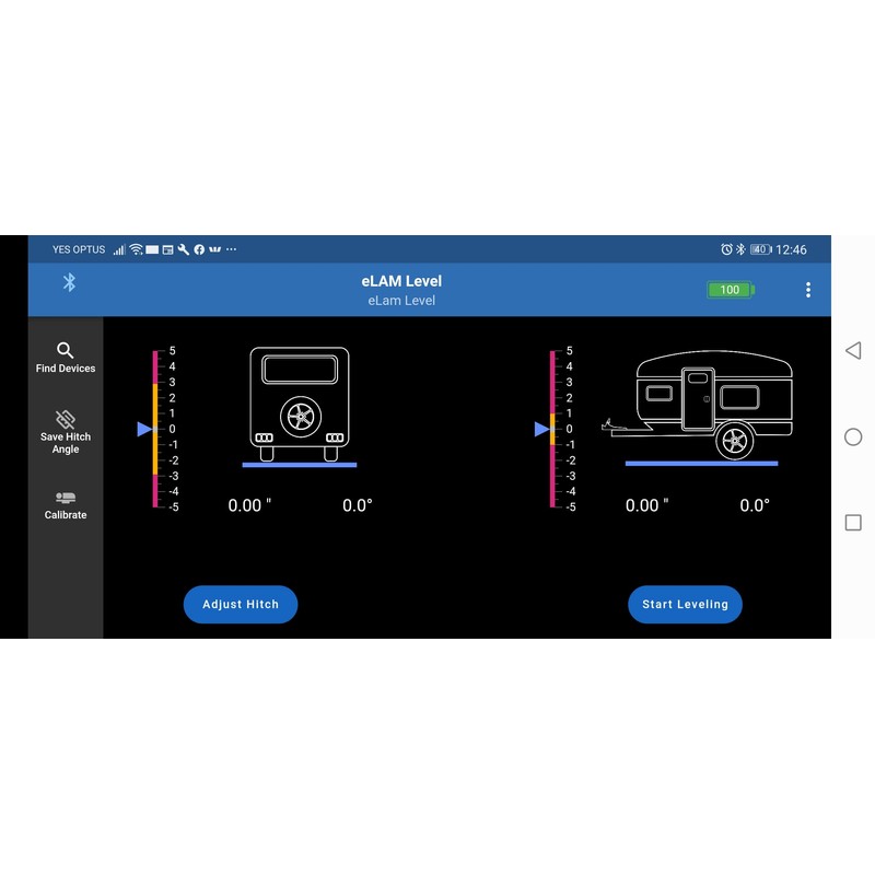EL eLam Level Caravan, Motorhome and Trailer Levelling Device and