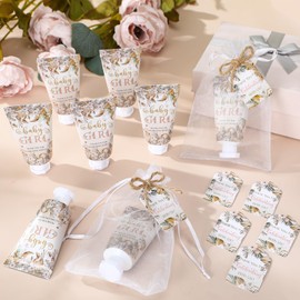 Dansib 48 Sets Boho Baby Shower Hand Cream Gifts Baby Shower Party Favors for Guests Baby Girl Hand Cream Gift Bulk Travel Size Hand Lotion Set for Guest