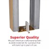 Johnson Hardware Hidden Brass Aluminum Pocket Door Guide Kit 2041PLBG