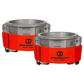 Camlock Safety Straps - Fits Any 4" Cam & Groove Fitting - Made in The USA (2-Pack)