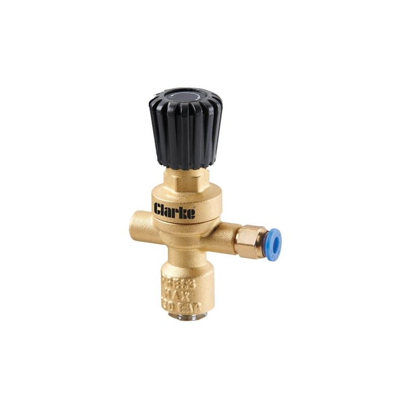 Clarke WGR1 MIG Welding Gas Regulator, Brass Construction