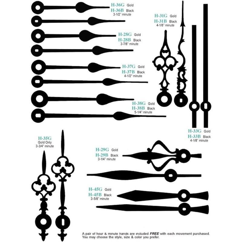 Takane High Torque 'C' Cell Clock Movement - Clock Repair