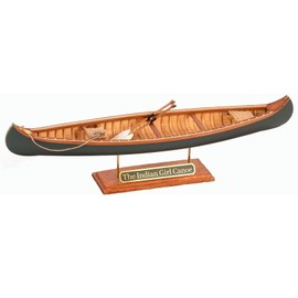 Artesanía Latina - Wooden Model Ship - American Canoe, The Indian Girl Canoe - Model 19000, Scale 1:16 - Models to Build - Beginner Level