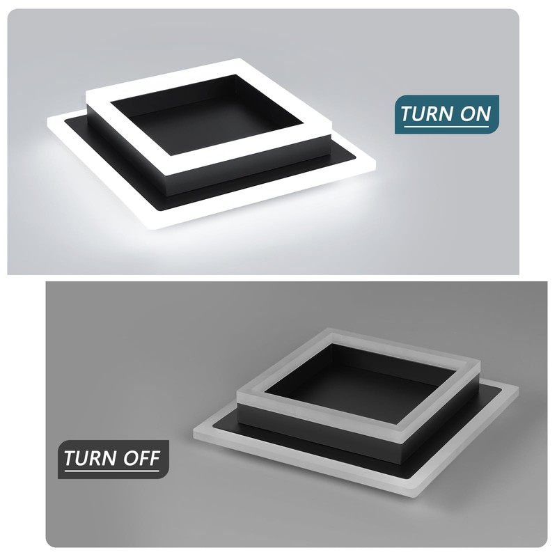 EIDISUNY Modern LED Ceiling Light, Hallway Flush Mount Ceiling Light,
