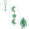 KYEYGWO Green Aventurine Reiki Healing Crystal Moon Hanging Decoration with