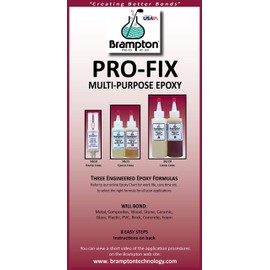 BRAMPTON TECHNOLOGY, LTD. Epoxy PRO-FIX 5&15 Quick Cure - Golf Club Repair, 4 Ounces