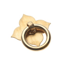 dophee 1pc 1.89"x1.69" Vintage Brass Farmhouse Style Hardware Drawer Pull Cabinet Handle Door Ring with Screws, Brass