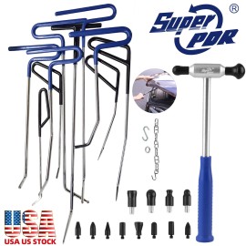 Super PDR PDR Paintless Dent Removal Puller Repair Rod Kit Auto Car Body Dent Pullout Tool