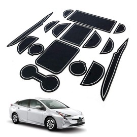 Eishin Prius 50 Series Previous Period Interior Rubber Mat, Anti-Slip, Custom Accessories, 16 Piece Set (White)