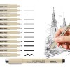 Kit de Plumones Fineliner Superaimi de 12 Piezas para Lettering,