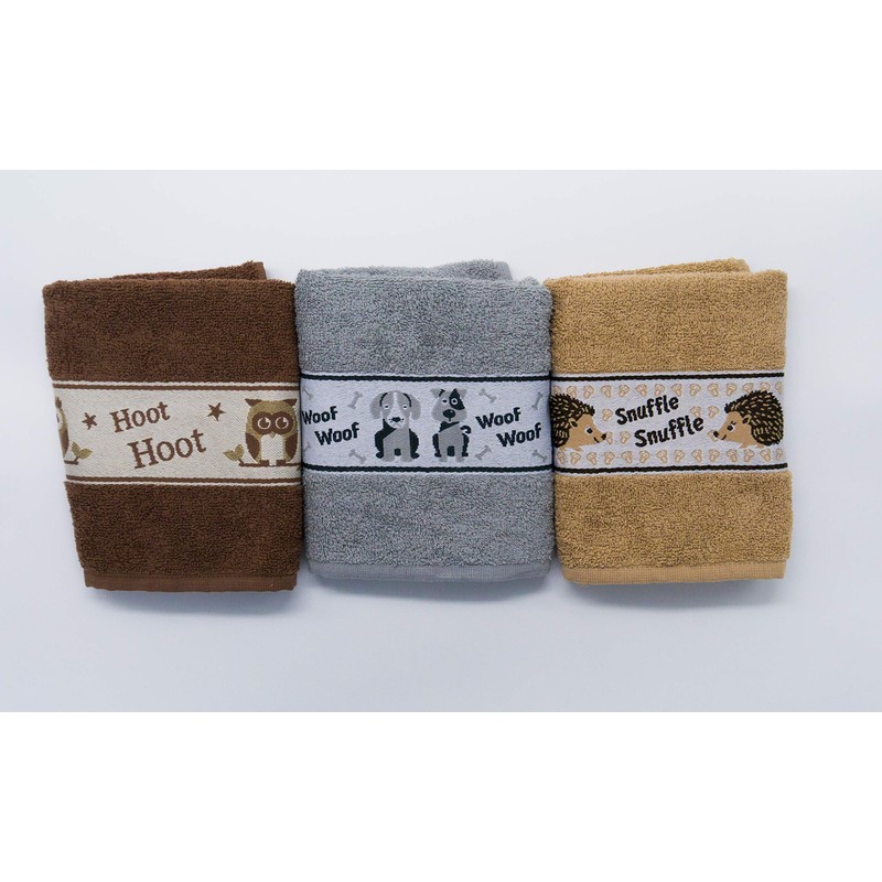 Lex's Linens 2 Pack Animal Tea Towel/Animal Kitchen Towel (1