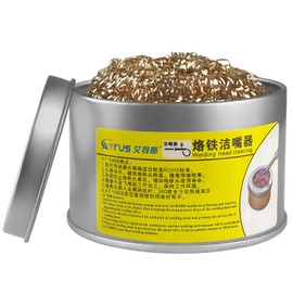 AOCEAN Soldering Iron Tip Cleaner Solder Tip Cleaning Wire Soft Coiled Coppered Wire Stainless Steel Tip Cleaner Kit
