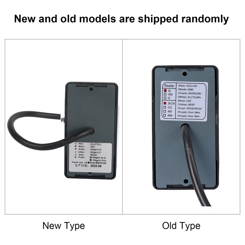 125KHz RFID Reader, Wiegand 26/34 Waterproof JS IC Card Reader