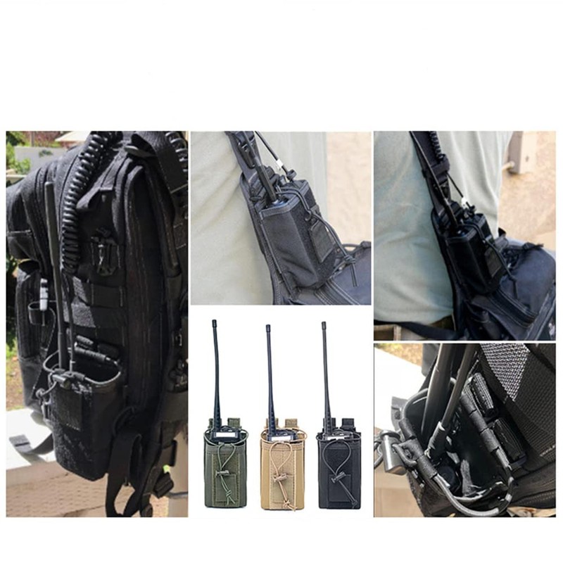 Ousawing Men’s Multi-Function Tactical Radio Case Molle Heavy Duty Radio
