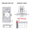 Kimdot 4 Pieces Half Overlay Frameless Soft Close Kitchen Cabinet