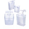 4 Pack - Aquarium Plant Holder, Adjustable Clear Aquaponic Planter