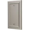 AMERELLE 94BN Continental Single Blank Cast Metal Wallplate in Satin
