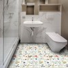 IVN Botanical Wildflower Peel and Stick Floor Tiles 12x12 Inch