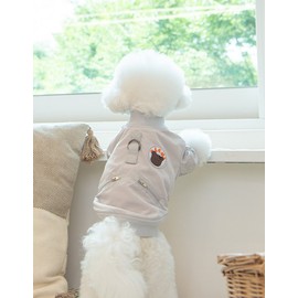 Olchi [올치] 베베 항공 점퍼 2종(택1) (그레이,XL) [Olchi] Bebe Aviation Jumper 2 Types (Choose 1) (Gray, XL)