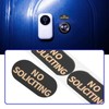 YINETTECH 30PCS No Soliciting Sign Sticker 1.2"x0.6" for Video Doorbell