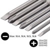 Eyech 16pcs Long Screwdriver Bits Set Cross+Slotted+Torx+Hex Head Screwdriver Bits
