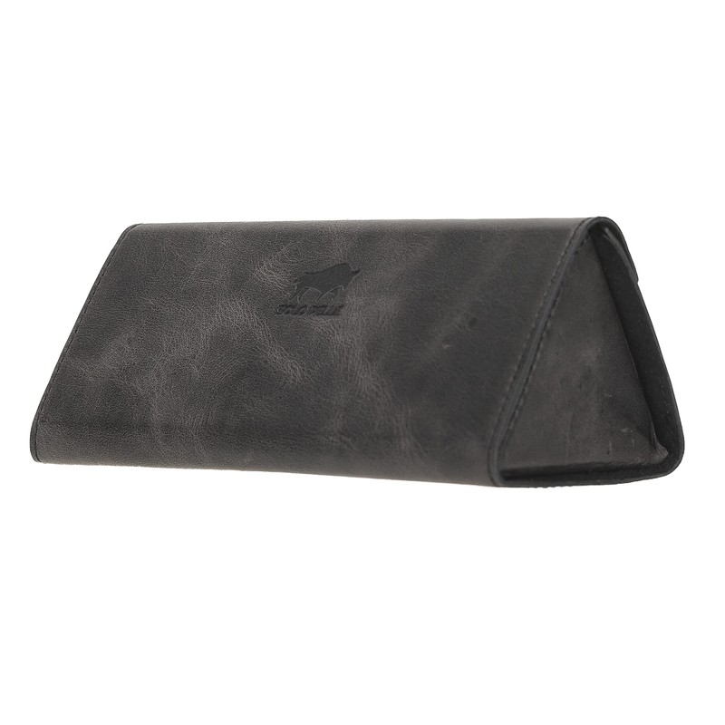 Solo Pelle Foldable Glasses Case Genuine Leather Portable Glasses Box