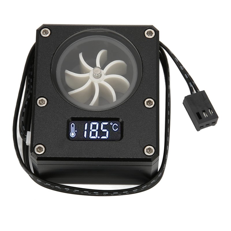 QANYEGN PC Water Cooling Meter, 12V 3Pin G1 4 Thread