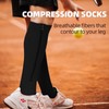 Wegitcs 2 Pairs Zipper Compression Socks for Women & Men,