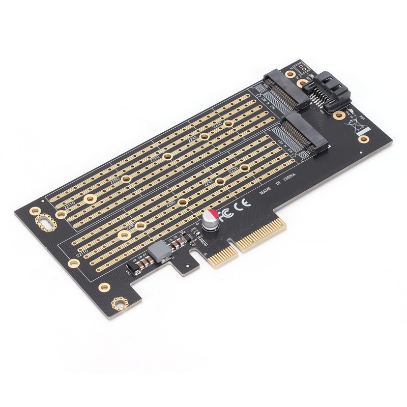 Pcie M.2 Adapter B&amp;M Key NVMe SSD Expansion Card for