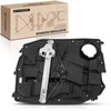 A-Premium Power Window Regulator with Motor and Panel Replacement for