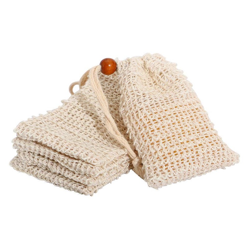 Sisal Soap Bag (5-Pack) Ideal for Scraps & Save Soaps,