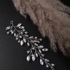 YERTTER Wedding Hair Band Crystal Headband Bridal Floral Hair Vine