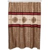 Madison Park Donovan Design Weave Red Shower Curtain, Jacquard Traditional