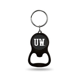 Rico Wyoming University - Carbon Fiber Design - Colored Bottle Opener Keychain (Black) BOC520101CF Wyoming University - Carbon Fiber Design - Colored Bottle Opener Keychain (Black)