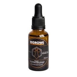 Regrowe | Aceite Portfolio | Aceite para Barba y Bigote | Romero, Hierba Buena, Sándalo, Argán y Almendras