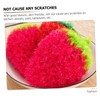 NOLITOY 3Pcs Strawberry Shaped Dish Towels Creative Washing Towels for