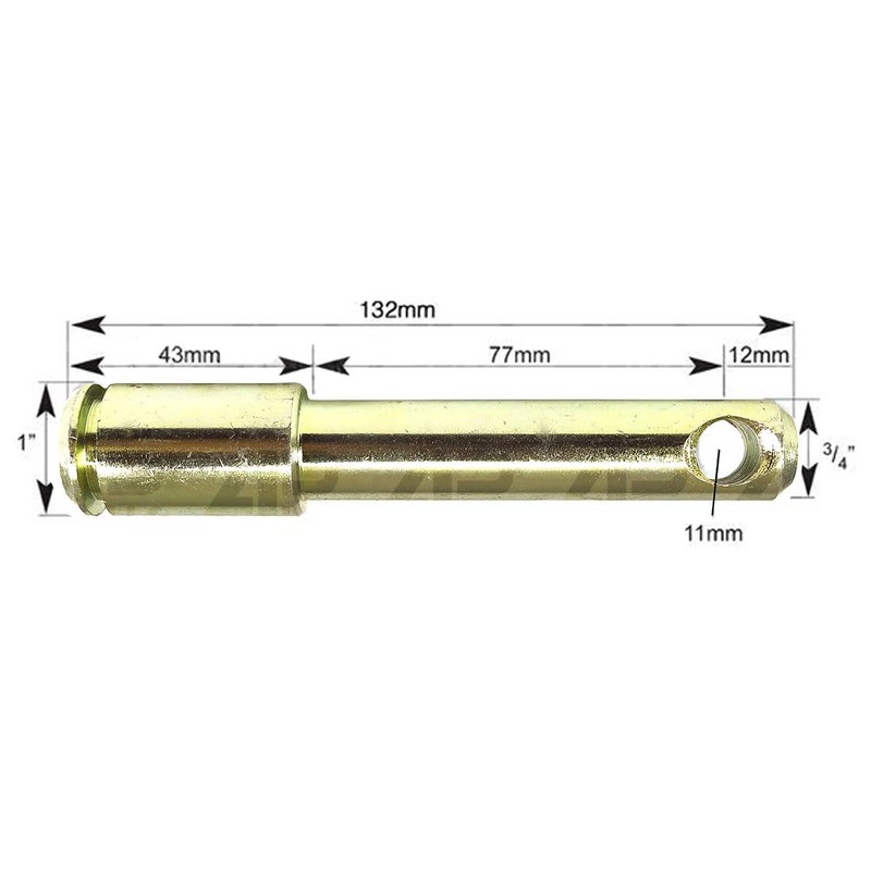 Cat 1/2 Stepped Top Link Pin 132mm Replacement for Case