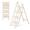 GameGem 4 Step Ladder Folding Step Stool with Wide Anti-Slip