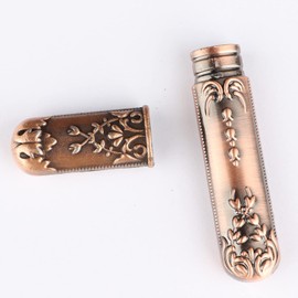 Vintage Needle Case - Color Red Bronze Needle Storage Sewing Needles Holder for Embroidery Needle Portable Sewing Tools