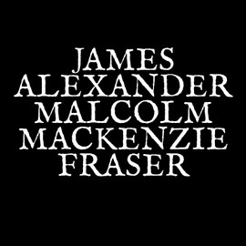 Jamie Fraser Name Outlander Sticker Decal Notebook Car Laptop 5.5"x3.5" (White)