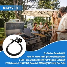For Weber Hose and Regulator kit Weber Grill Regulator Replacement, Compatible weber Spirit II (2017-2019) and Spirit E310 E320 E210 Genesis II 210/LX 240 and Genesis II 300/400 (2017-2019) Gas Grills