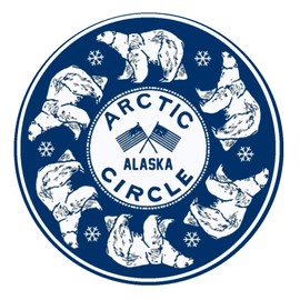Arctic Circle Decorative Car Truck Decal Window Sticker Vinyl Die-Cut Wildlife Travel Adventure Vacation Tourist Souvenir