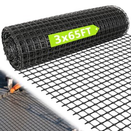 HZCGJMY 3ft x 65ft Retaining Wall Geogrid Roll, Bi-Directional Geogrid Retaining Walls Gravel Grid for Reinforcement Slope Driveway Stabilization Grids Gravel Grid Walls