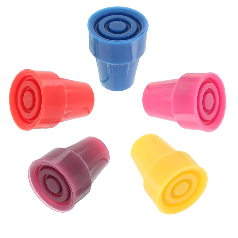 2x blaue Gummispitzen für Gehstock oder Krücke - 19mm &