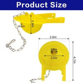 Upgraded Made of silicone material,3 inch values yellow toilet flapper replacement parts,fit for TO-TO toilet flapper model THU499S THU331S THU175S 2021BP G-Max